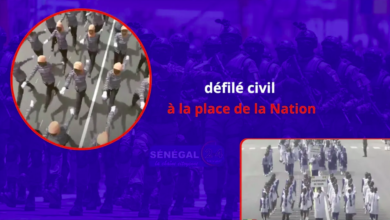 Les civils ont défilé à l'occasion de la célébration du 63e anniversaire de l'indépendance du Sénégal