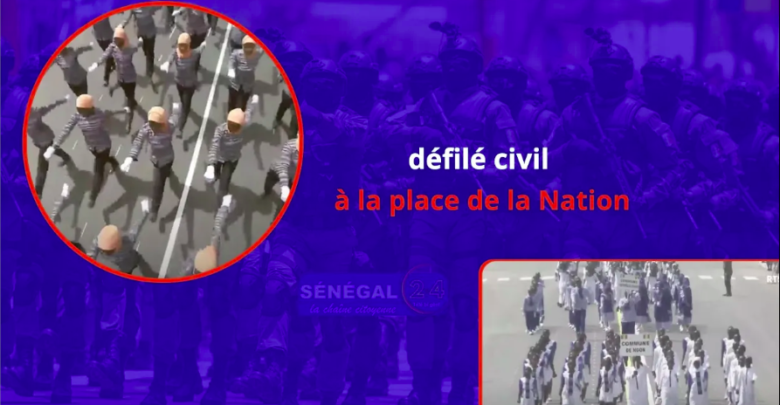 Les civils ont défilé à l'occasion de la célébration du 63e anniversaire de l'indépendance du Sénégal